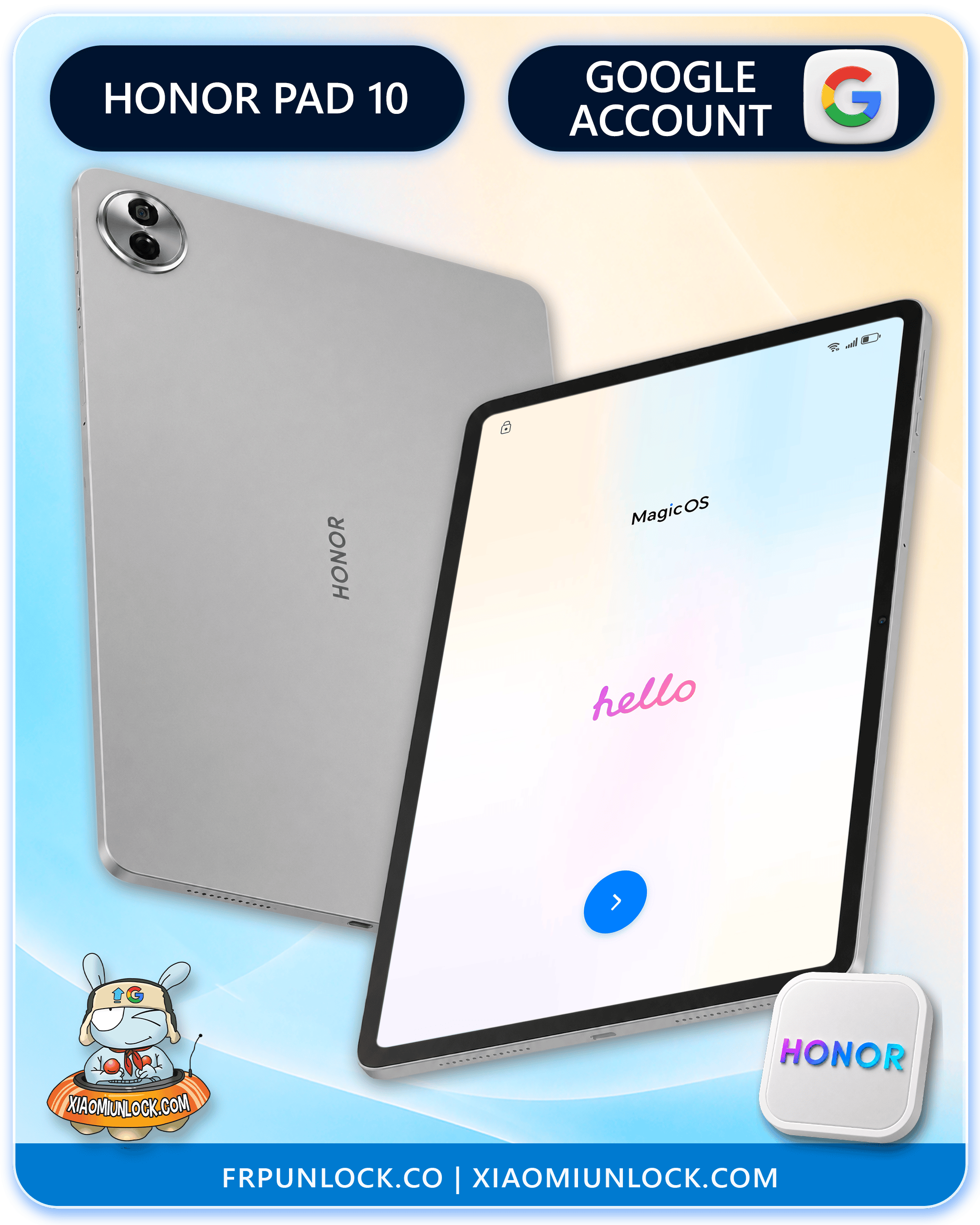Eliminar Cuenta Google Honor Pad 10